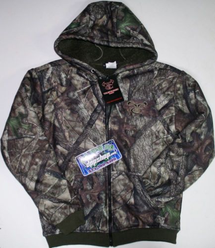 True timber zipper hooded jacket camo sweatshirt mossy hoodie real oak tree gear