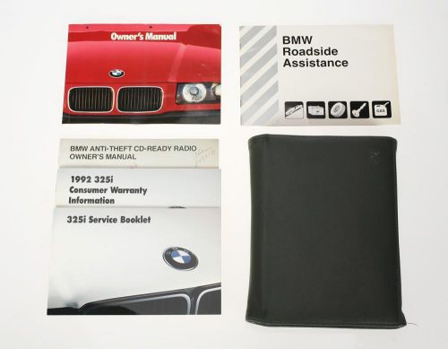 1992 bmw 325i owners manual and case good condition us version 01 41 9 783 787