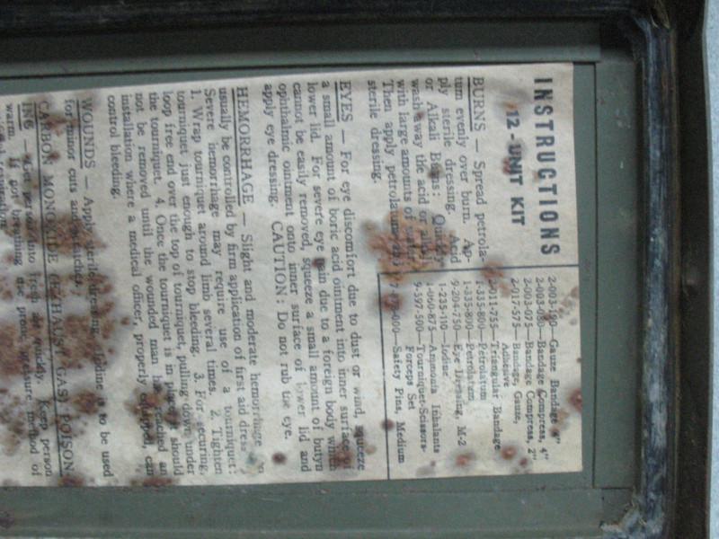 WWII and Korean era military vehicle jeep, dodge first aid kit, US $35.00, image 7