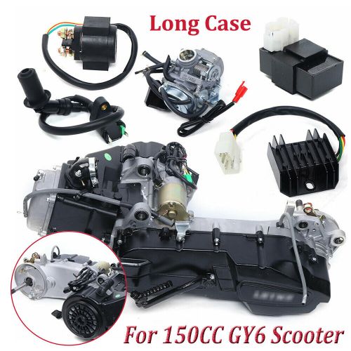Complete Engine 150CC 4-Stroke GY6 Scooter ATV Dirt Bike Motor CVT Long Case US, US $331.34, image 10