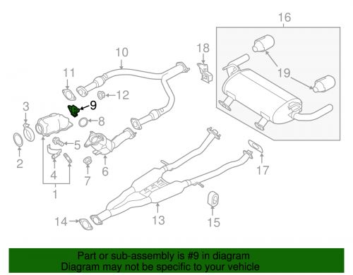 Genuine Infiniti Converter & Pipe Bracket 20817-5CB0C, US $31.05, image 2