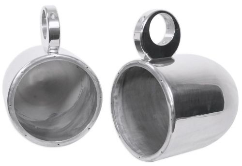 Pair Rockville 8” Polished Silver Aluminum Wakeboard Tower Speaker Enclosures, US $81.38, image 6