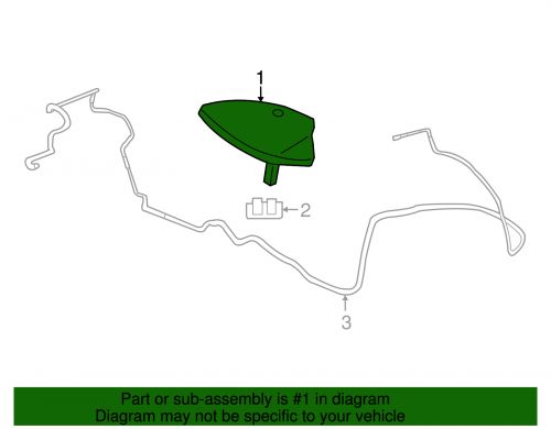 Genuine gm black high frequency antenna 84856171