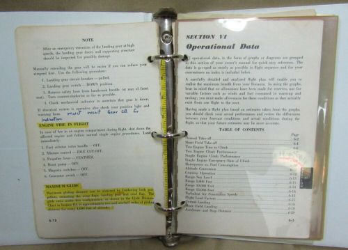 Beachcraft / beechcraft travel air b95 owner&#039;s manual part number 95-590014-37a2