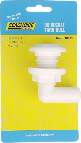 Seachoice 90-Degree Thru Hull Fitting One Size, White, US $15.37, image 4