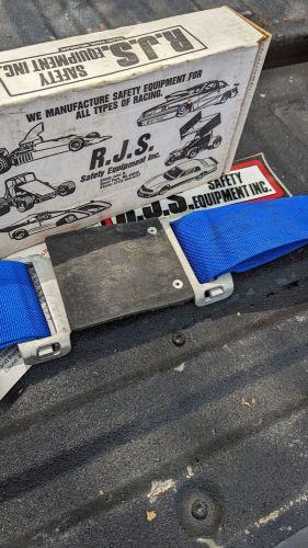 Vintage Race Car Harness Seat Belt 1991 Sprint Modified Drag Dirt Oval RJS Blue, US $29.99, image 5