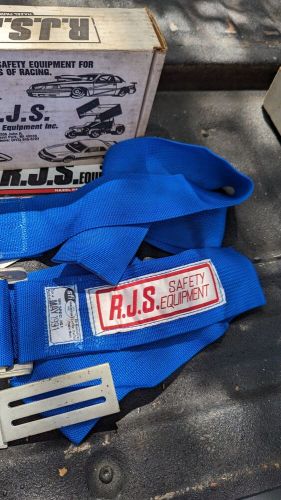 Vintage Race Car Harness Seat Belt 1991 Sprint Modified Drag Dirt Oval RJS Blue, US $29.99, image 11