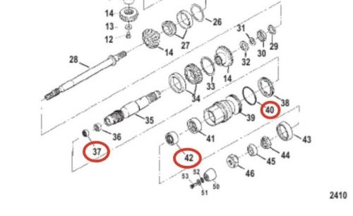 Lower Unit Oil Seal Kit 8M0033407 25-805331 For Mercruiser Stern Drive BRAVO III, US $44.80, image 3