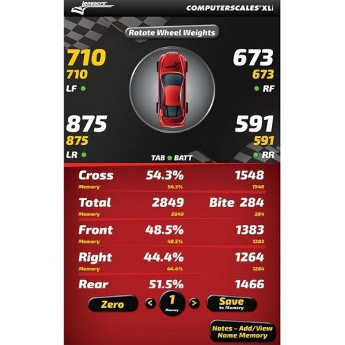 Longacre racing computerscales wireless with 7" tablet xli singleload cell,rd~