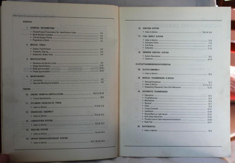 HONDA ACCORD 1980 SERVICE MANUAL - 1980 HONDA ACCORD REPAIR MANUAL-ORIGINAL, US $17.99, image 2