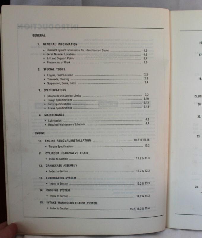 HONDA ACCORD 1980 SERVICE MANUAL - 1980 HONDA ACCORD REPAIR MANUAL-ORIGINAL, US $17.99, image 3