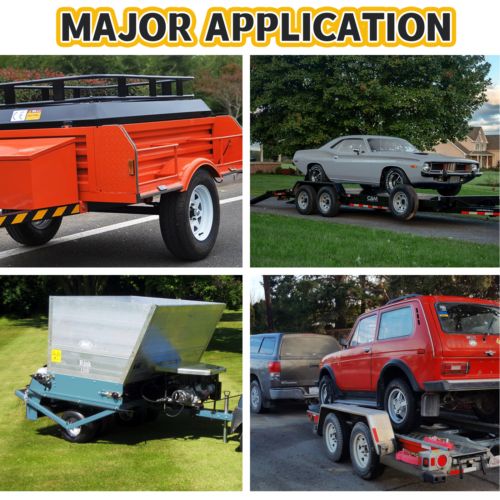 2pcs Trailer Tire On Rim 4.80-12 4.80x12 LRB 4 Lug Hole Bolt White Spoke Wheel, US $107.28, image 20