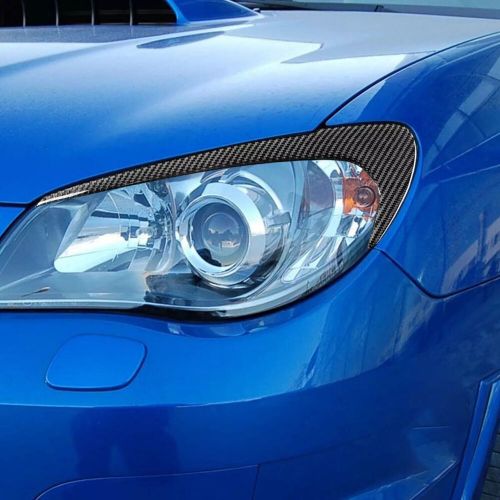 For Subaru Impreza WRX STI 9th 06-07 Carbon Fiber Headlight Eyebrow Eyelid Cover, US $27.99, image 8