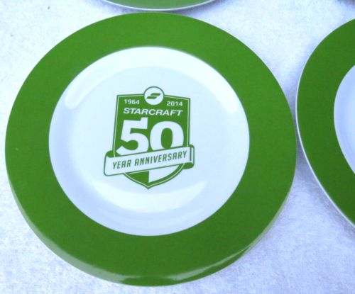 Set of 4 Starcraft 50 Year Anniversary 1964-2014, Plastic Plates. 10" Across, US $15.99, image 7