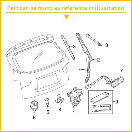 25380-3JA0A Fit 2013-19 Nissan Pathfinder Tailgate Release Button Trunk Switch, US $18.76, image 7