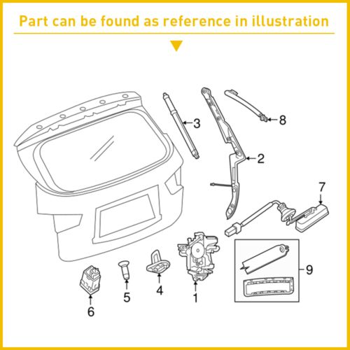 25380-3JA0A Fit 2013-19 Nissan Pathfinder Tailgate Release Button Trunk Switch, US $18.76, image 20