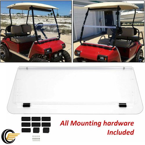Golf Cart Fold Down Clear Windshield Windscreen For Club Car DS 2000.5-Up, US $68.65, image 2