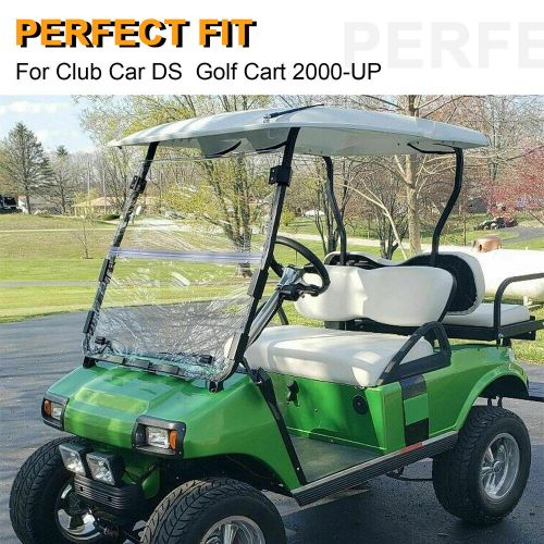 Golf Cart Fold Down Clear Windshield Windscreen For Club Car DS 2000.5-Up, US $68.65, image 14
