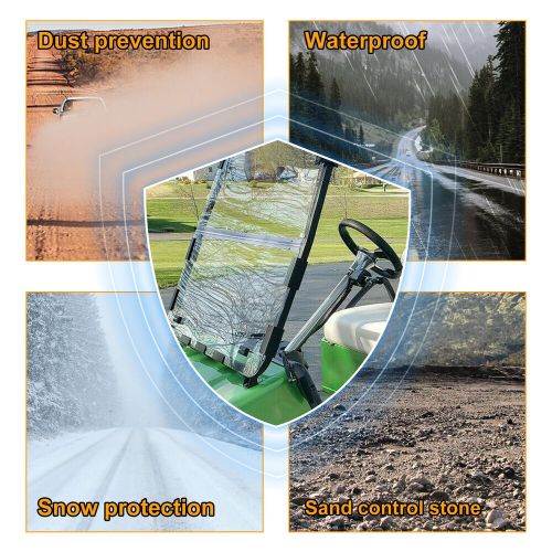 Golf Cart Fold Down Clear Windshield Windscreen For Club Car DS 2000.5-Up, US $68.65, image 17