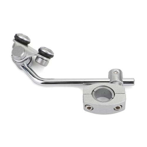 Universal 7/8" 22mm standard handlebar windshield bracket mount clamp silver