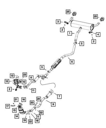 Genuine Mopar Exhaust Hanger 68141919AB, US $55.12, image 8