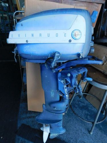 1970s EVINRUDE "FASTWIN" Johnson Boat Motor Outboard 15 HP- As Is Barn Find HOT, US $988.00, image 12
