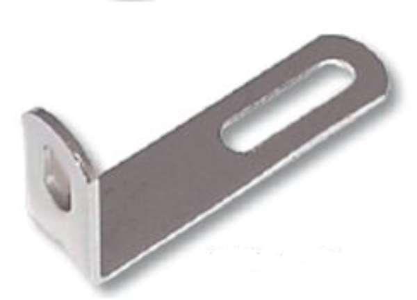 Bracket mirror stainless steel 3 x 1-1/2 x 3/4" for peterbilt freightliner kw