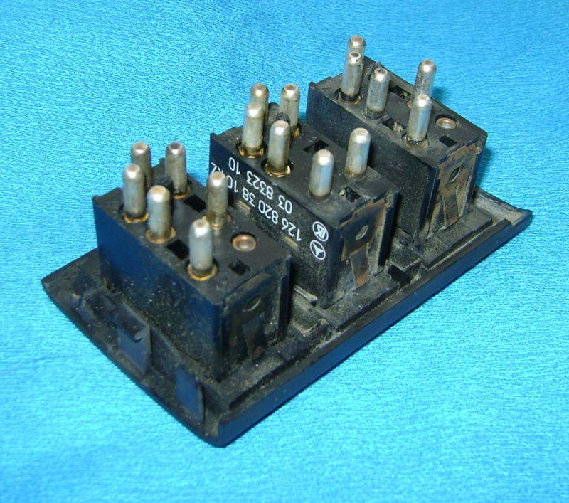 MERCEDES W126 WINDOW, SEAT, HEAT SWITCHES & TRIM LEFT REAR OEM, US $34.95, image 3