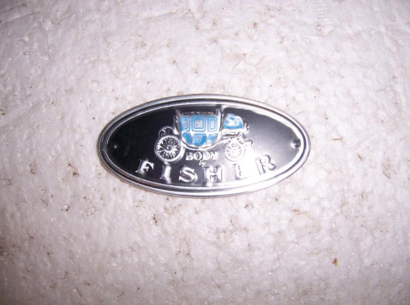 Body by fisher door sill emblem oval stle new