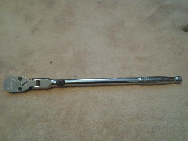 1/2 drive locking flex head ratchet