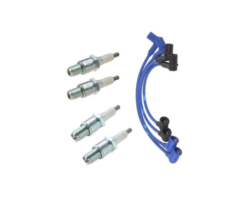 Mazda rx-8 2004 spark plug wire set + set of 4 spark plugs oem 
