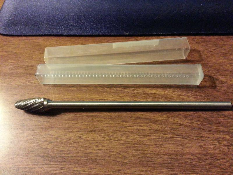 Carbide burr sf-5-l6  tree shape radius 6"   1/2"  new