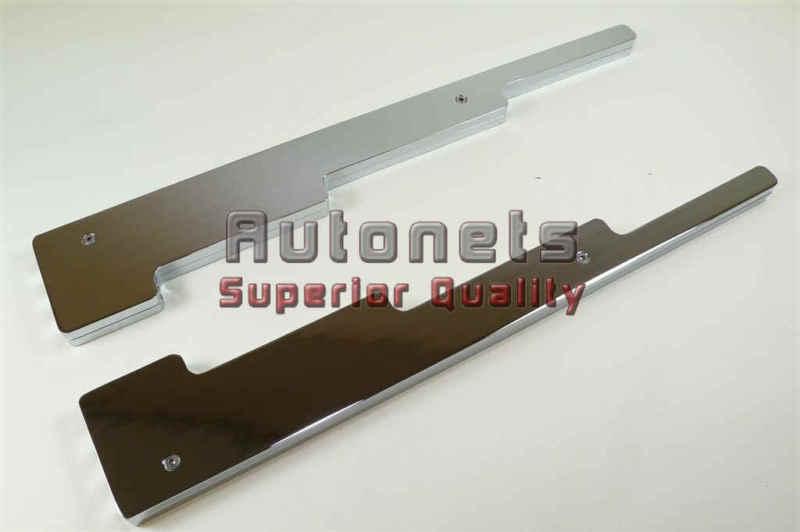 Universal fit chrome aluminum linear wire loom plain smooth hot rat rod