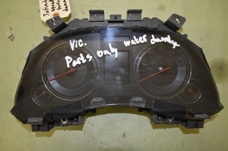 Infiniti g37xs oem instrument gauge cluster water damage parts only