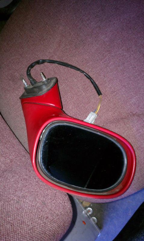 1993-1997 Honda Delsol Left Driver Side Power Electric Side View Mirror OEM RED, US $40.00, image 2