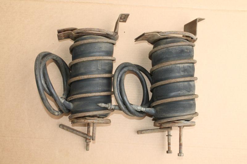 Vintage set of inflatable air ride lift spring suspension car rat rod trailer
