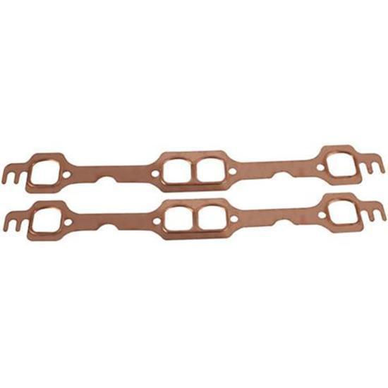 Sell New Speedway SBC DPort Copper Exhaust Header Gaskets, Pair, Small