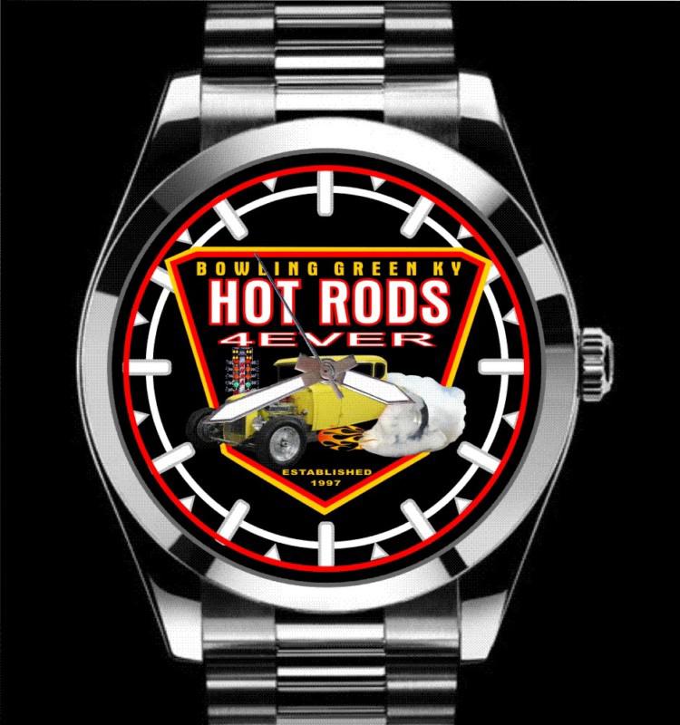 Hot rods 4ever bowling green ky quartz movement stainless steel band watch