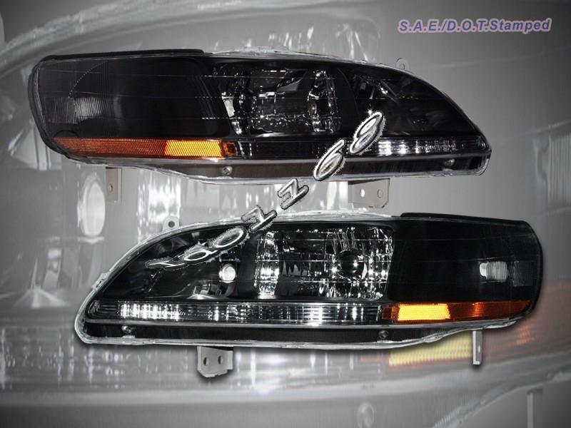 Sell 19982002 Honda Accord Headlights JDM Black 1999 2000 2001 in