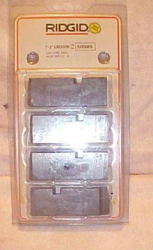 Ridgid 50985 1-2-inch grooving die set unv high speed pipe dies 
