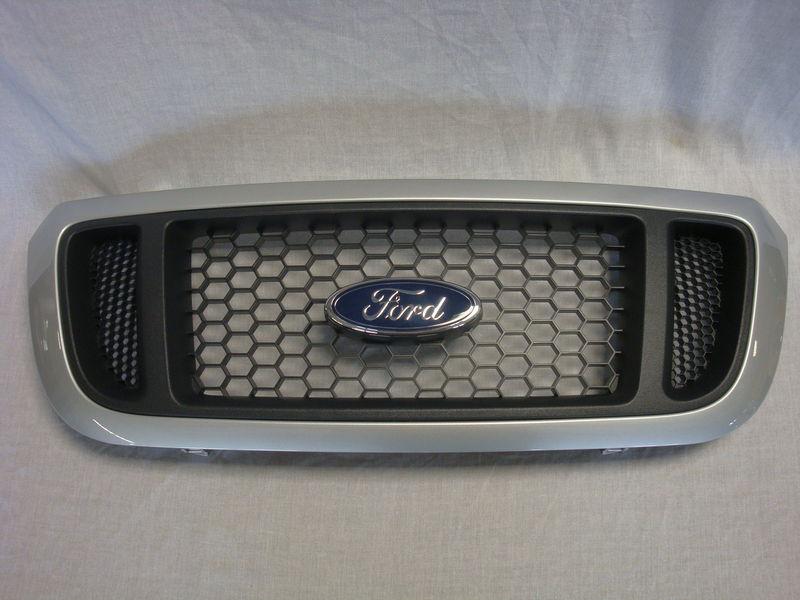 Nos oem silver metallic 2004 to 2009 ford ranger grille 