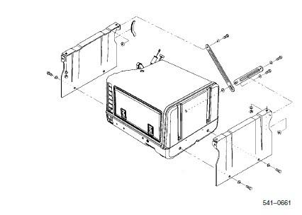 Cummins onan 541-0661 underfloor mount kit camp power