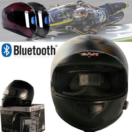 V136b solid black bluetooth motorcycle helmet full face helmet s m l xl dot 