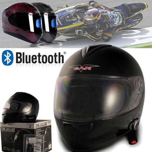 V136B Solid Black Bluetooth Motorcycle Helmet Full Face helmet S M L XL DOT , US $99.99, image 2