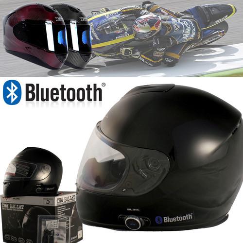 V136B Solid Black Bluetooth Motorcycle Helmet Full Face helmet S M L XL DOT , US $99.99, image 3