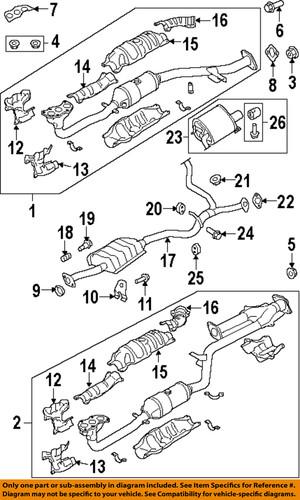 Subaru oem 44620ac24a catalytic converter/exhaust system parts