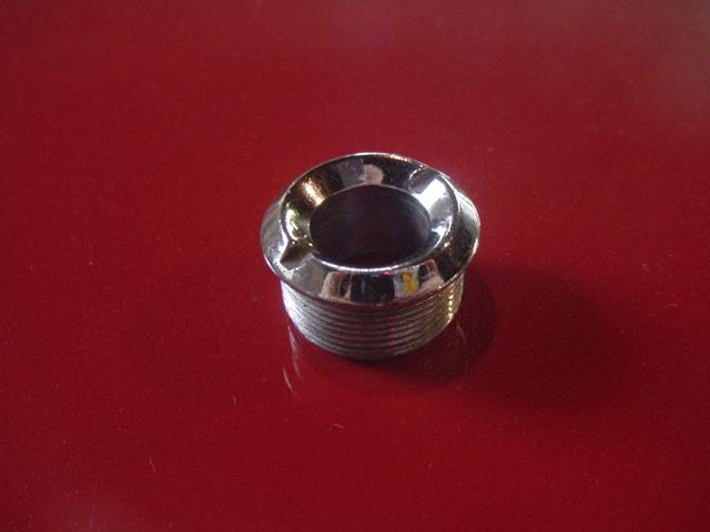 Oe dash indicator bulb holder chrome surround triumph late tr3a tr3b 