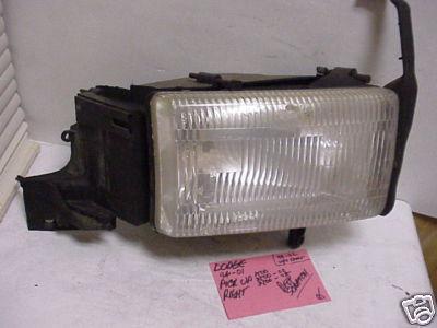 Dodge pickup truck 1500 2500 3500 94-02 1994-2002 headlight passenger rh