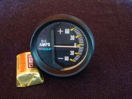 2" ammeter 60-0-60 amp meter 12 volt - century chris craft correct boat