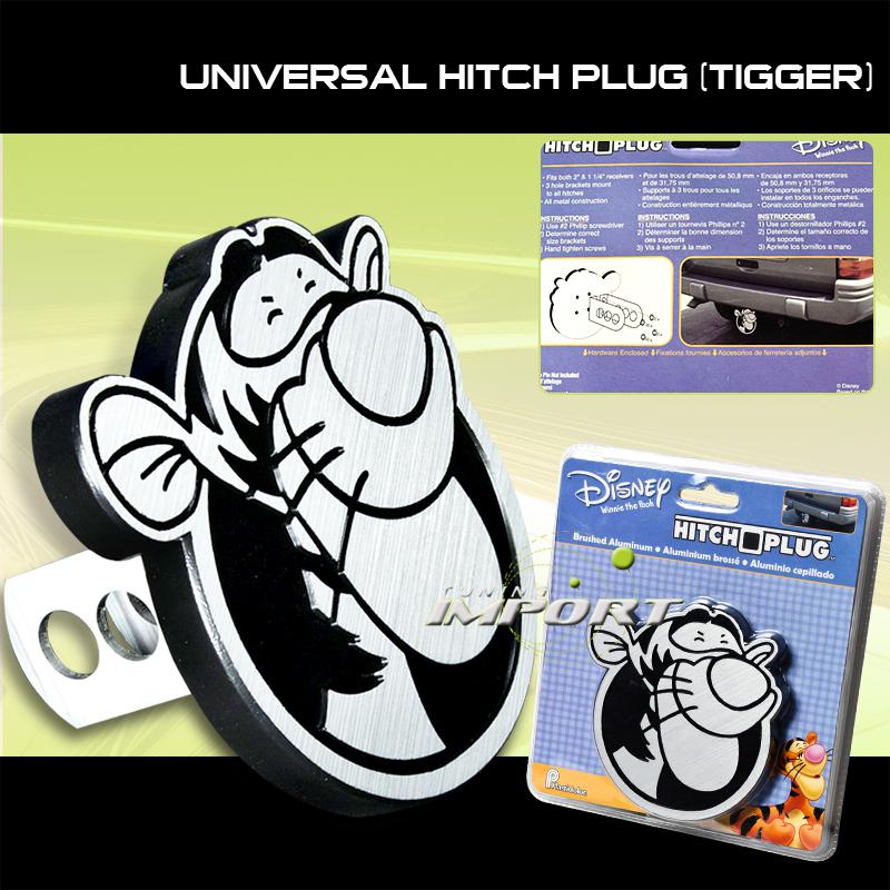 Tigger aluminum trailer tow hitch plug cover fit 2" / 1 1/4" receiver brand new